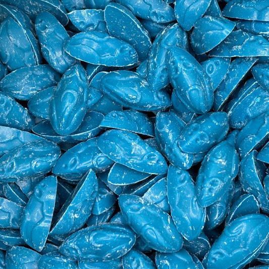 Blue mice - Delicious chocolate flavoured candy pieces.