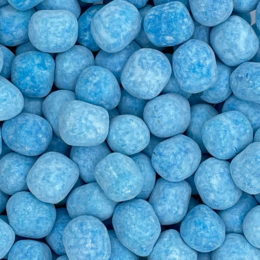 Blue Raspberry Bon Bons, Sugar dusted blue raspberry flavour chewy sweets