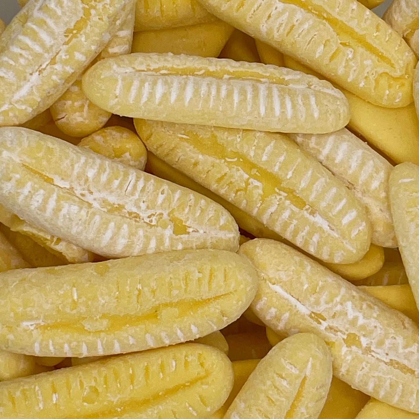 Bumper Bananas - Banana flavour foam candy shapes.