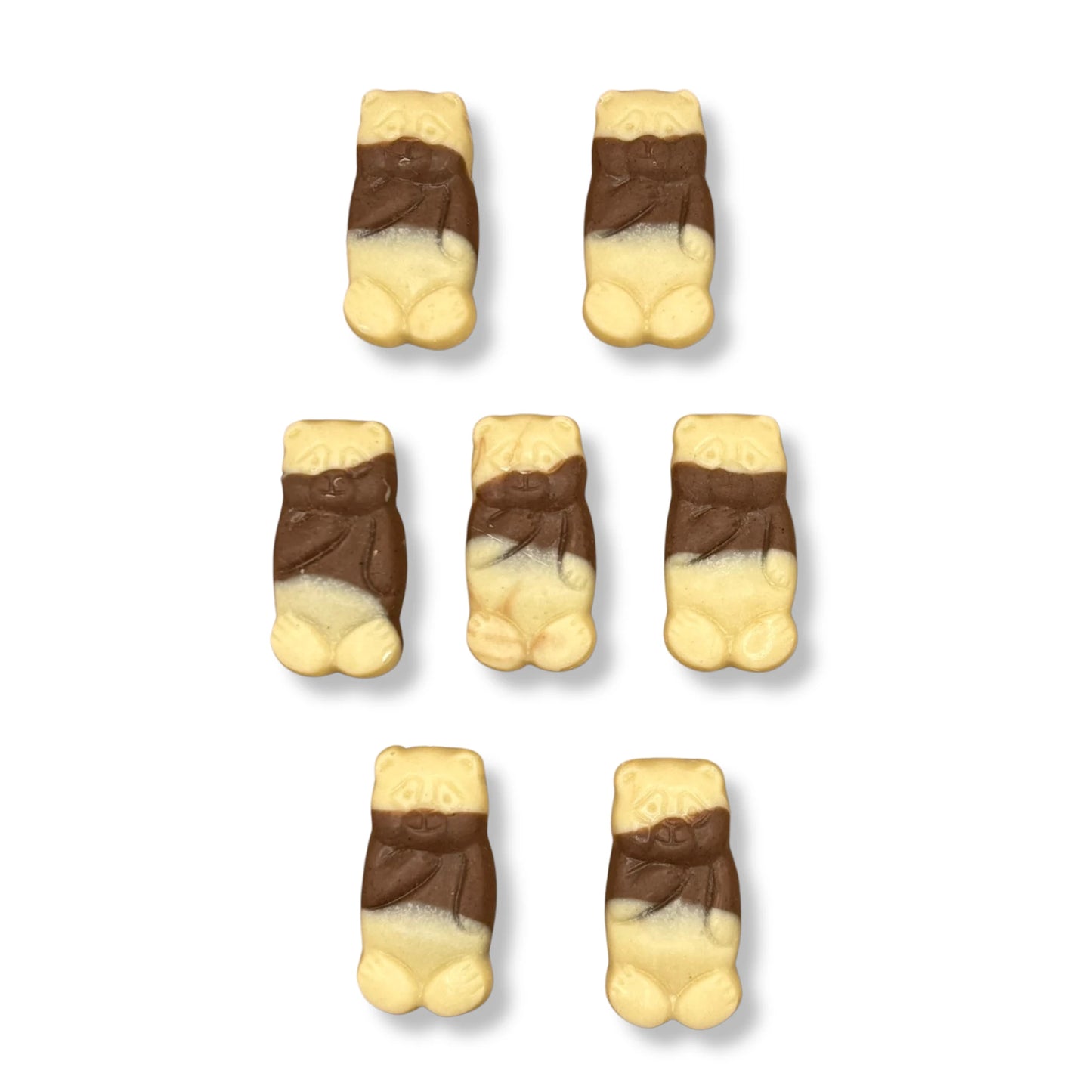 Hannah's Choco-Pandas - Cream & milk chocolate flavour candy.