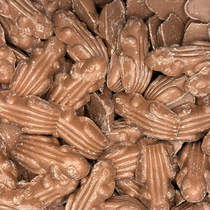 Hannah's Milk Chocolate Frogs - Milk chocolate flavour frogs.