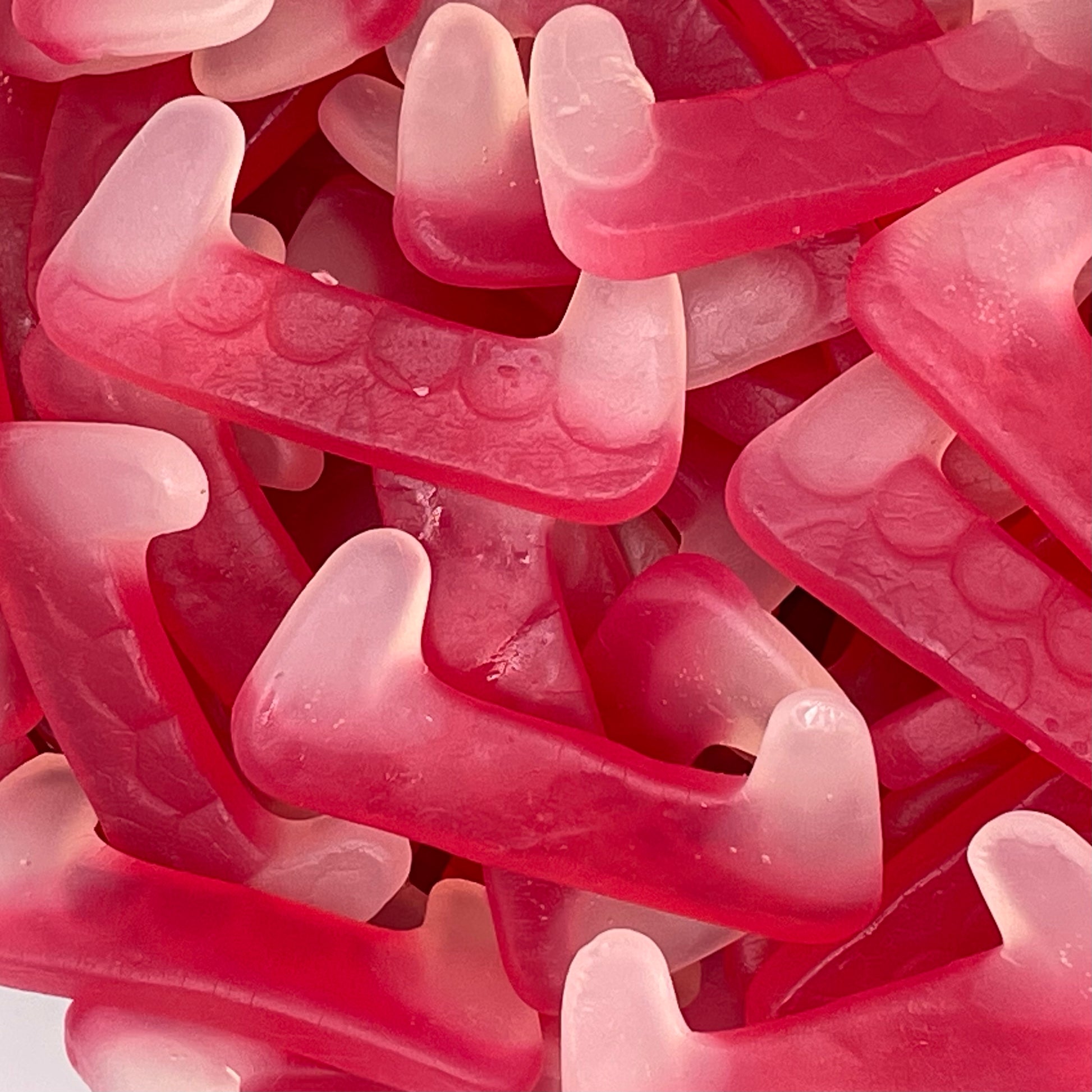 Dracula Teeth - Strawberry flavour jelly sweets.