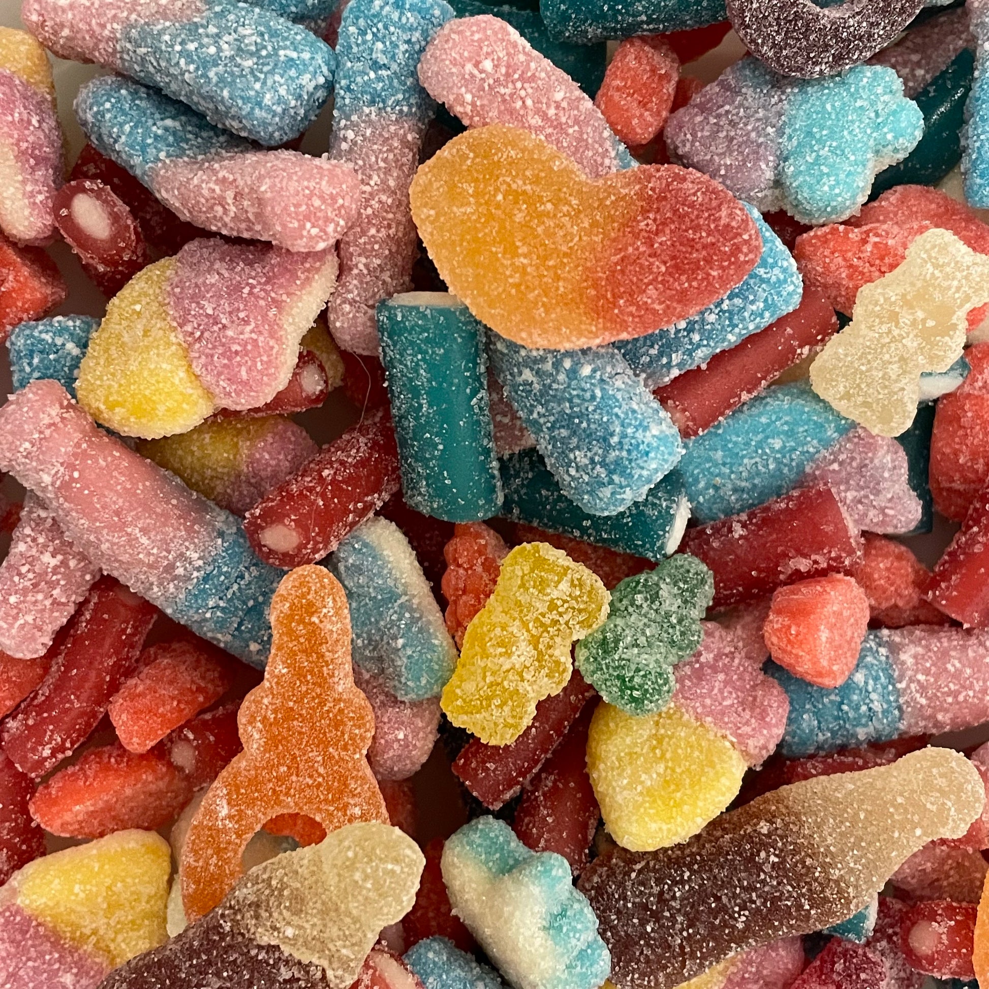 Fizzy Mix Sweets - A selection of fizzy sweets in a pick & mix pouch.