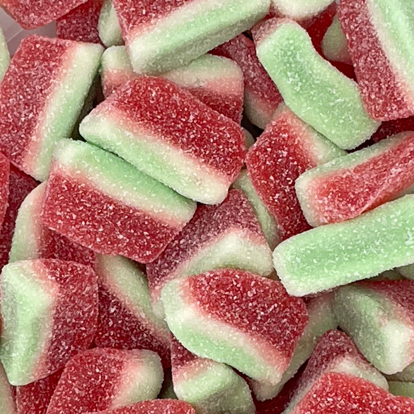 Fizzy Watermelon Slices - Watermelon flavour jelly sweets.