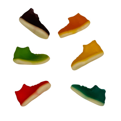 Gummy Sneakers - Fruit flavour jelly sweets in the shape of trainers.