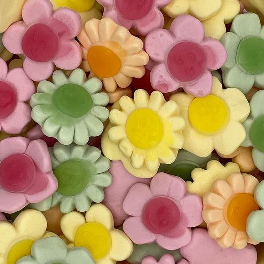 Happy Flowers - Fruit flavour gummy sweets.