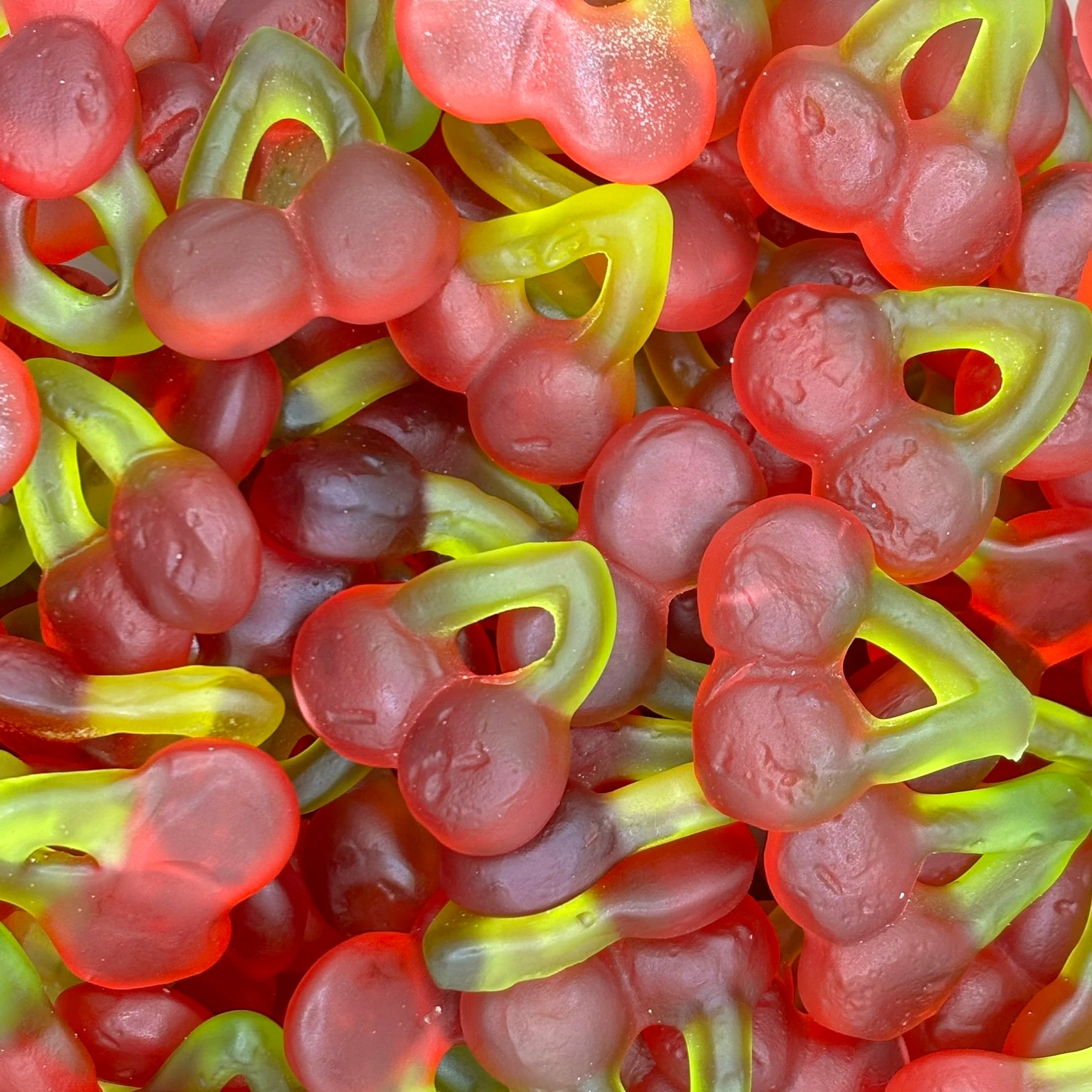 Haribo Happy Cherries - Cherry flavour gummy sweets.