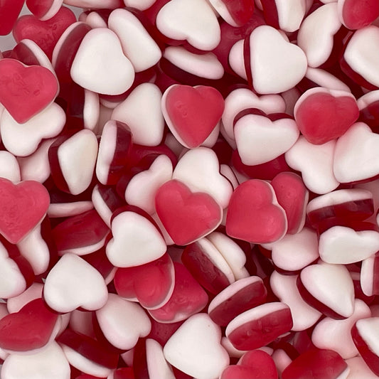 Haribo Heart Throbs are a beloved sweet by both kids and adults. They are soft, chewy fruit-flavoured gummies shaped like hearts, with a layer of sweet foam gum.