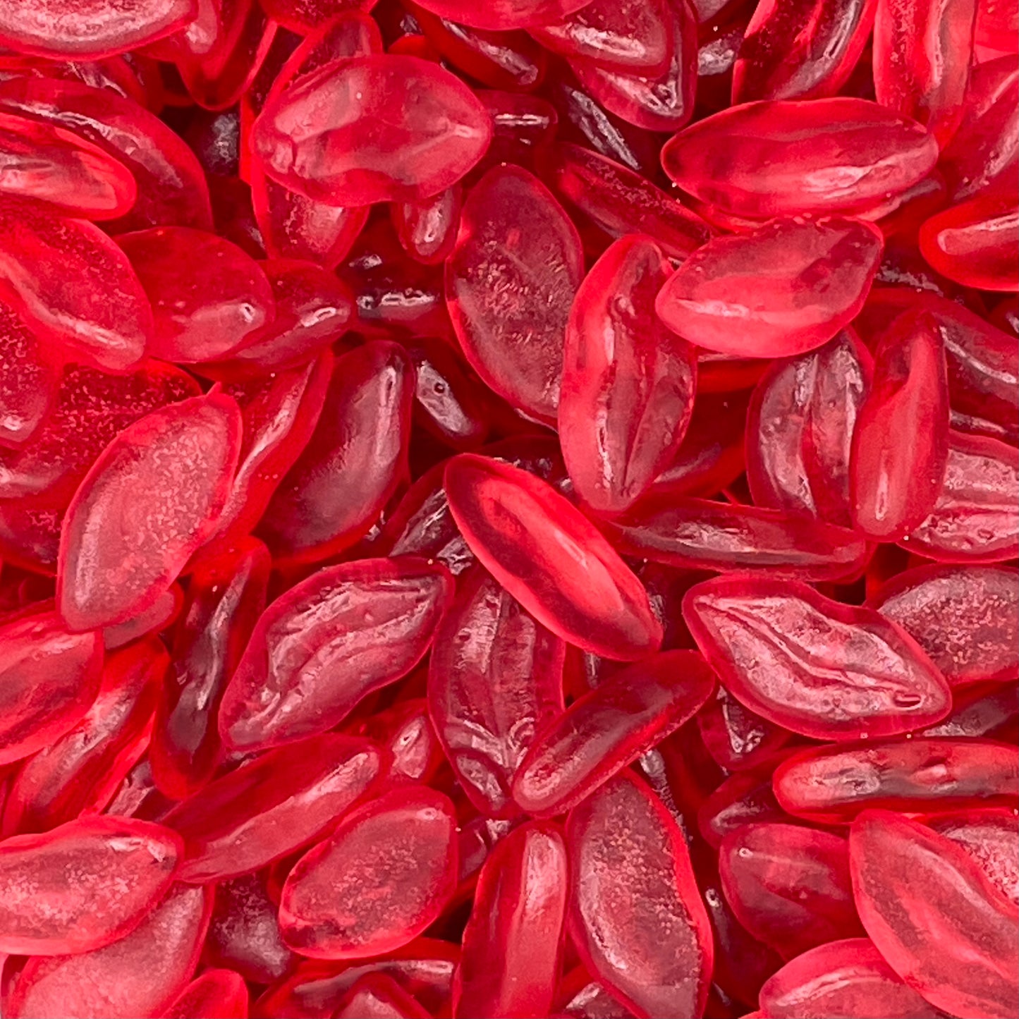 Juicy Red Lips - Cherry flavoured jelly sweets.