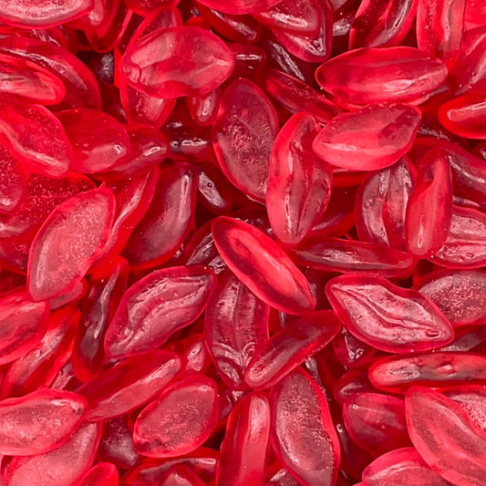 Juicy Red Lips - Cherry flavoured jelly sweets.