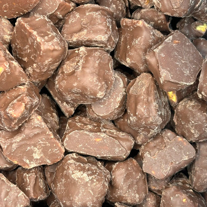 Kingsway Chocolate Covered Cinder Toffee - Sugar honeycomb with a smooth chocolate flavour coating.