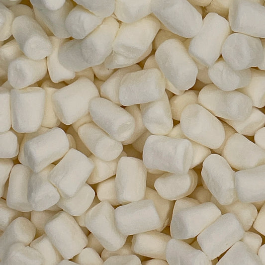 Fluffy white mini marshmallows