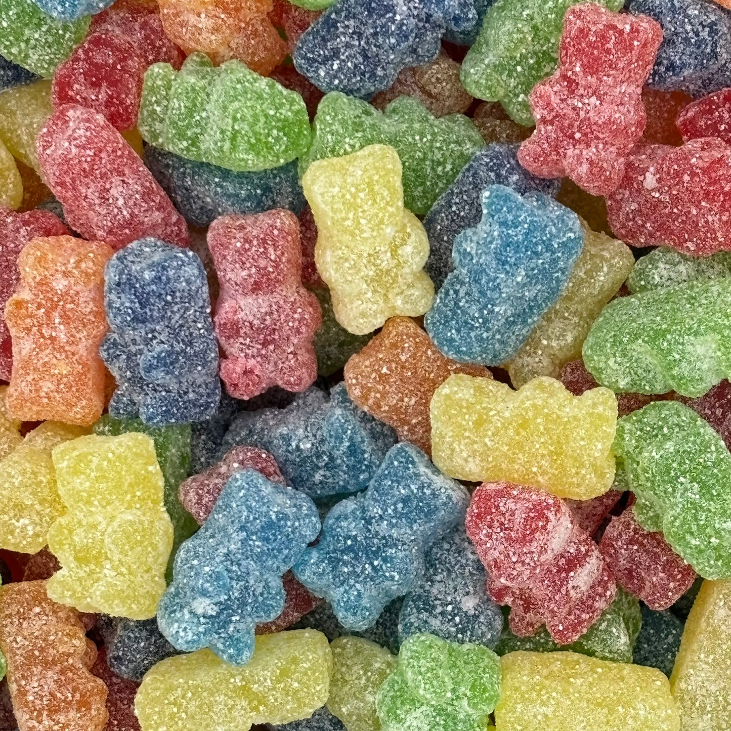 Kingsway Sour Bears - Fruit flavour sour jelly sweets.