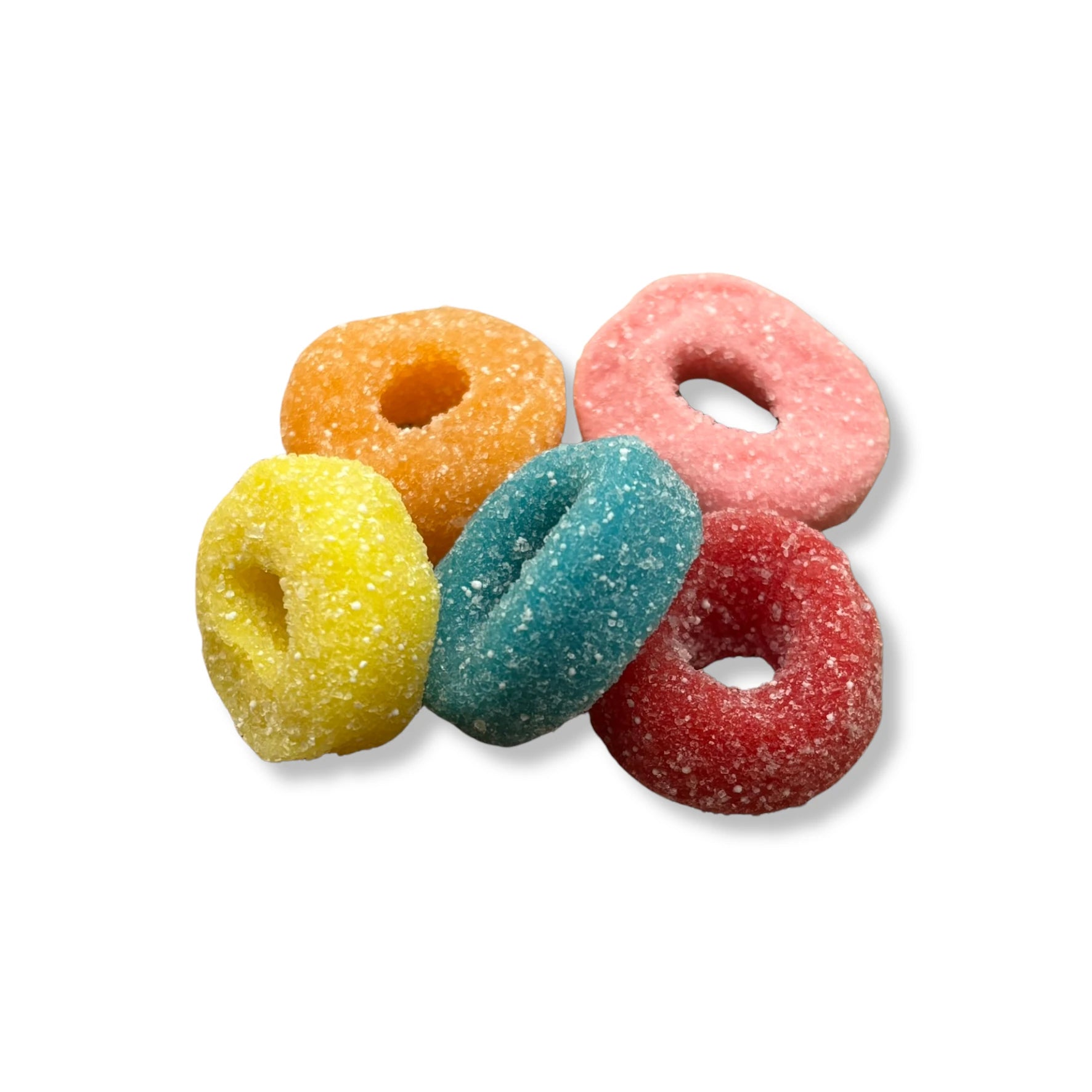 Kingway Sour Hoops - Fruit flavoured sour jelly sweets.