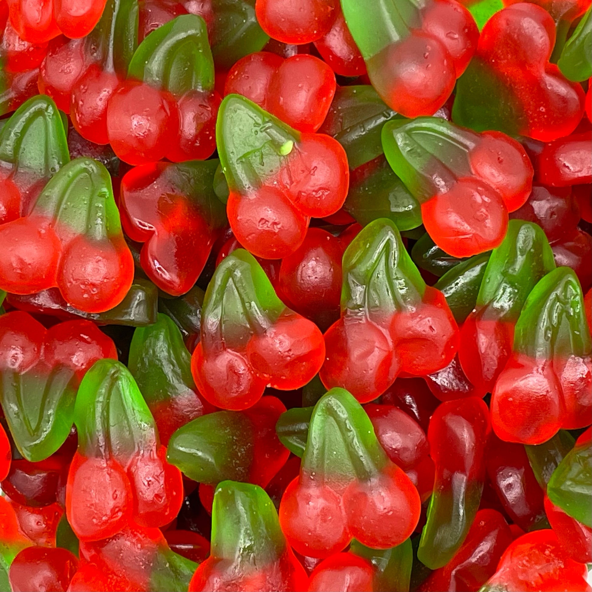 Twin Cherries - Cherry flavour jelly sweets.