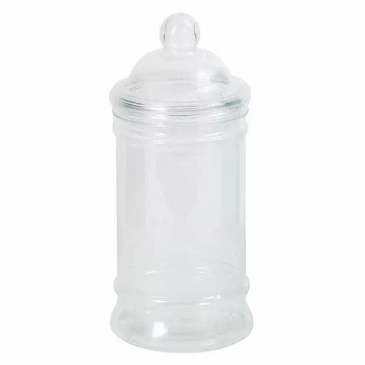 Victorian Plastice Sweet Jar 500ml Empty - A lovely Victorian style sweet jar 500ml capacity. Perfect for creating delightful gifts.